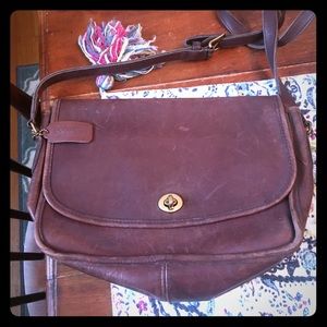 Vintage Coach Flapover Shoulder Bag